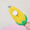 2pcs Cute Cartoon Corn Mini Art Knife Wallpaper Knife Paper Knife Office Student Small Unpacking And Unpacking Knife