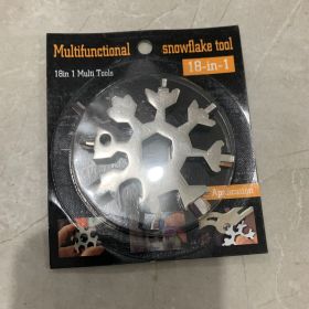 Snow 18 In One Multi-Function Tool Card Combination (Option: 18 in one-Silver)