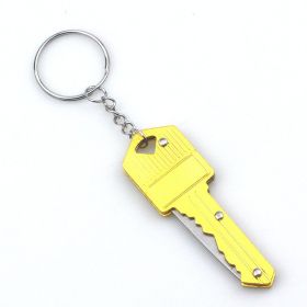 Mini EDC Multi-function Key Knife Pendant (Color: Gold)