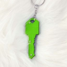 Mini EDC Multi-function Key Knife Pendant (Color: Green)