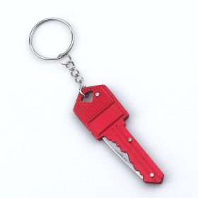 Mini EDC Multi-function Key Knife Pendant (Color: Red)