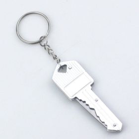 Mini EDC Multi-function Key Knife Pendant (Color: Silver)