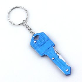 Mini EDC Multi-function Key Knife Pendant (Color: Blue)