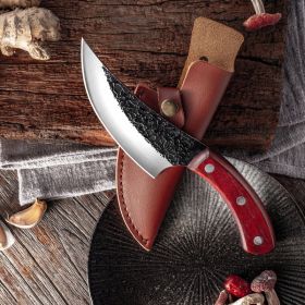 Meat and flesh knife (Style: With sheath)