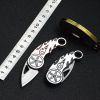 Mini Outdoor Portable Knife Keychain Pendant